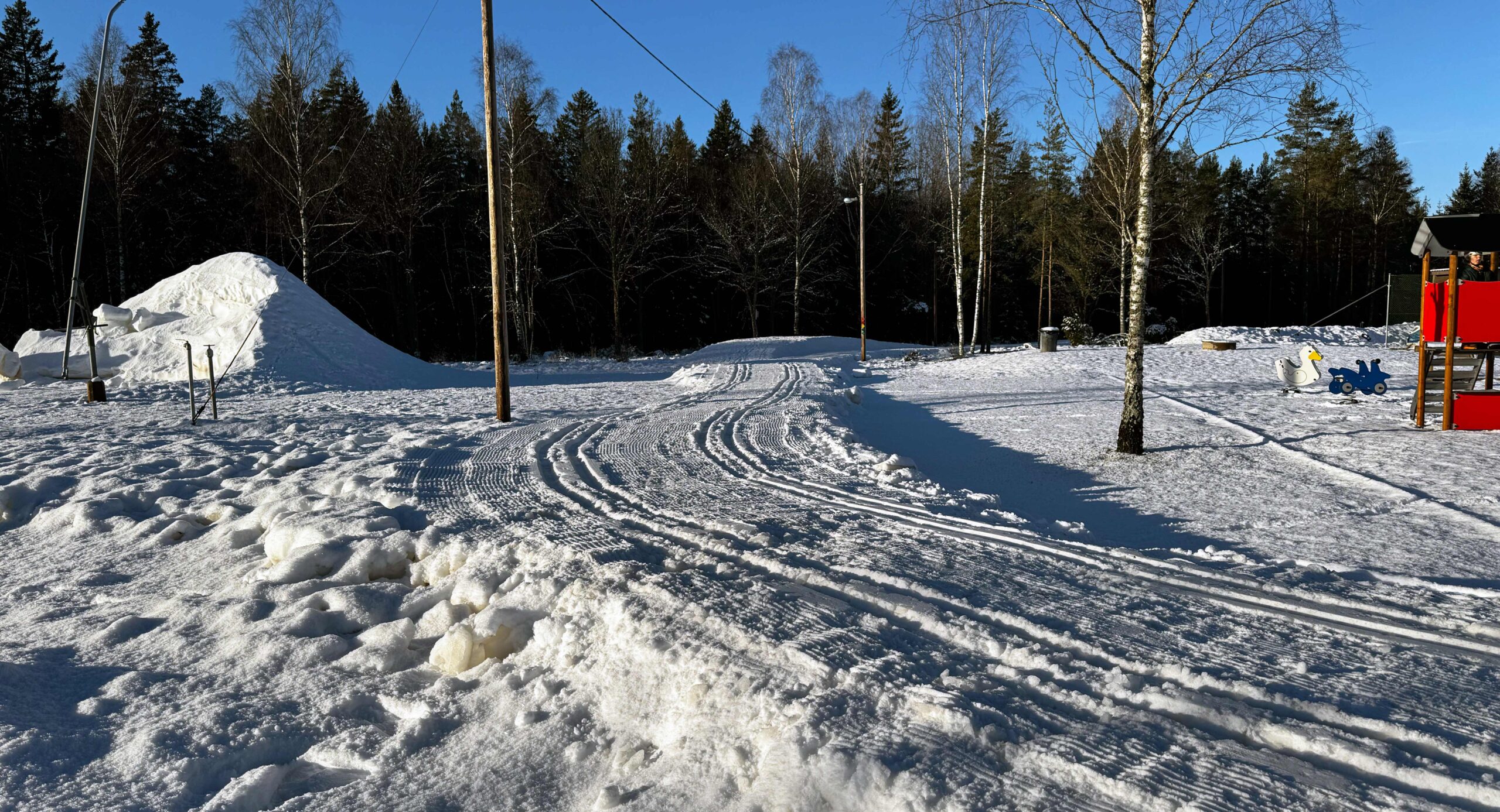 600 meter skidspår preparerat!